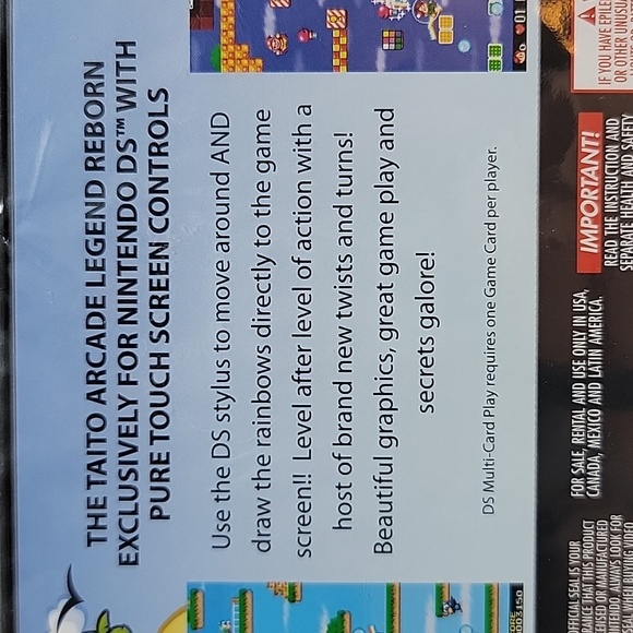 Nintendo DS Rainbow Islands Revolution Unused - Picture 5 of 11